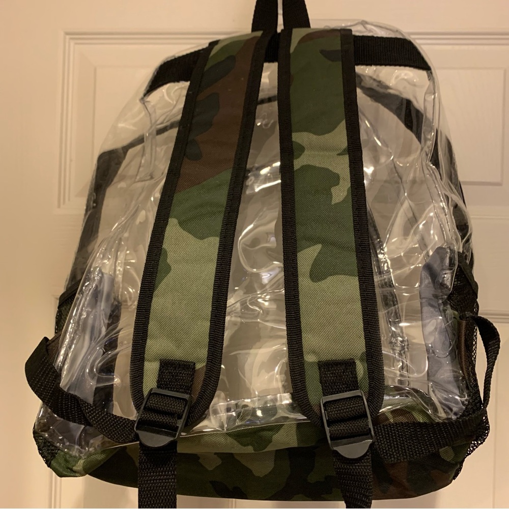 Unisex Camouflage Clear backpack - Picture 2 of 8